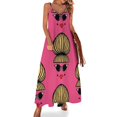 thumbnail image 1 of Robe Sans Manches Rétro pour Fille Ruche Blonde Robe vintage pour Femmes Robe Mignonne, 1 of 4