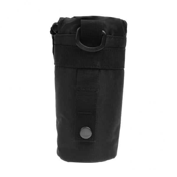 2x Al Aire Libre Táctico Militar Molle Bolsa De Botella De Agua Hervidor De Agua Negro Sunnimix Bolsa de botella de agua