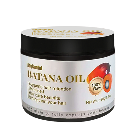 Adglamful 100% Raw Unrefined Batana Oil for Hair Retention, Moisturizing & Strengthening - 120g (4.23oz) - Natural Hair Care Treatment
