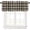 Brown-lattice, variant on Striped Valance Curtains Vertical Pink Green Stripes Pattern Window Treatment Valances Short Curtains Rod Pocket Drape for Kitchen Cafe Dining Room Home Farmhouse Decor, 54x18inch