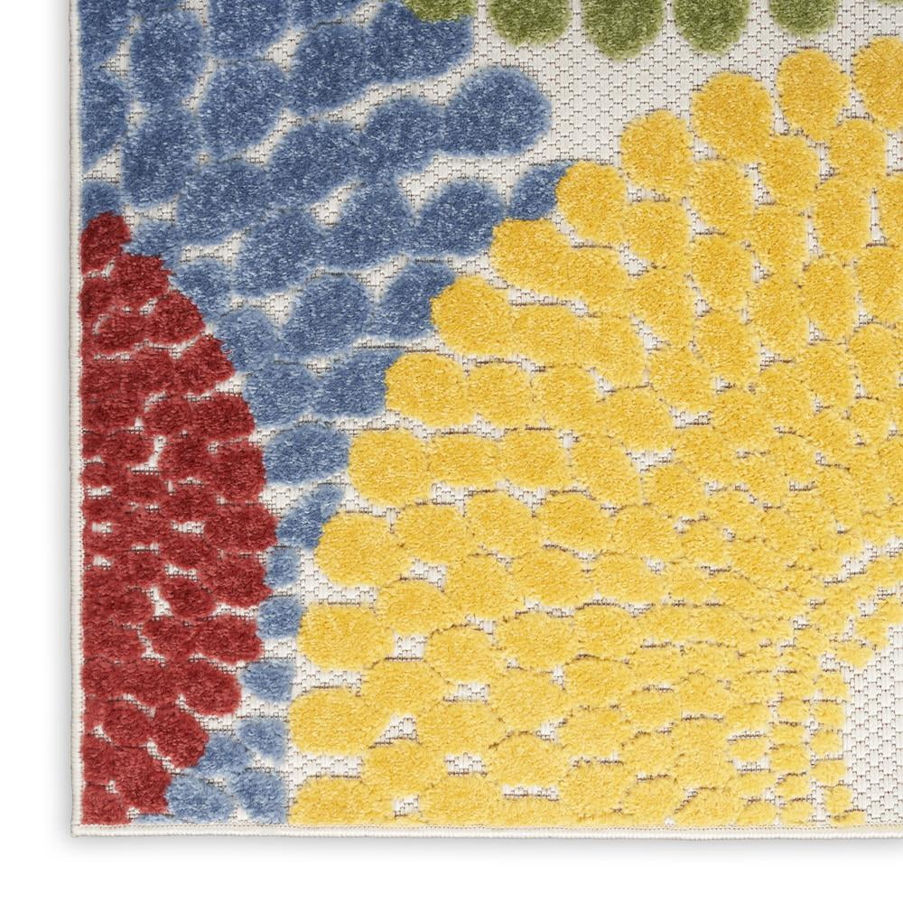 Nourison Aloha Indoor/Outdoor Multicolor 6' x 9' Area Rug, (6x9)