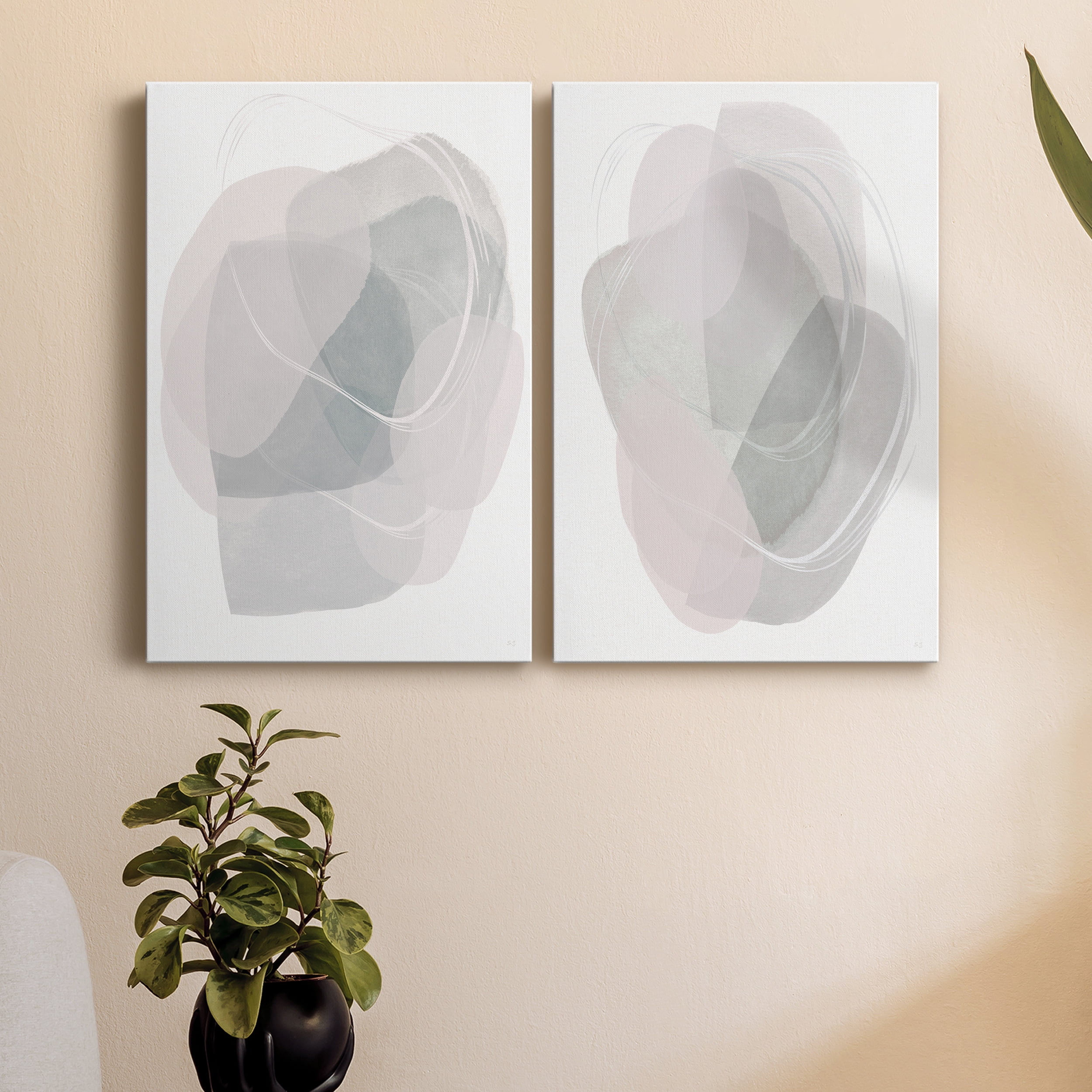 River Jewels I Premium Gallery Wrapped Canvas - Ready to Hang - Set of 2 - 18 x 27 Each