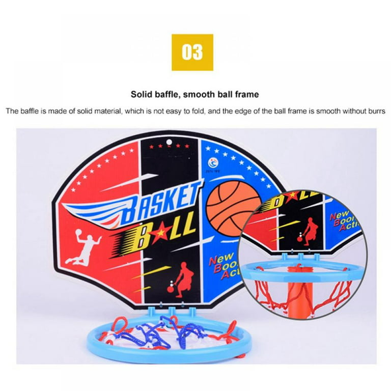 ChYoung Toddler Basketball Hoop Solid Baffle And Smooth Ball Frame Suitable  for Children over 3 Years Old A Good Choice for Children to Give Toy Multi