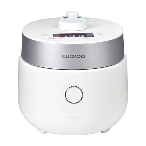 CUCKOO Twin Pressure Rice Cooker 3-Cup Uncooked / 6-Cup Cooked with Induction Heating Technology, 15 Menu Modes with Voice Guide, Small Rice Maker Multi-Cooker & Pressure Cooker (CRP-MHTR0309FW)