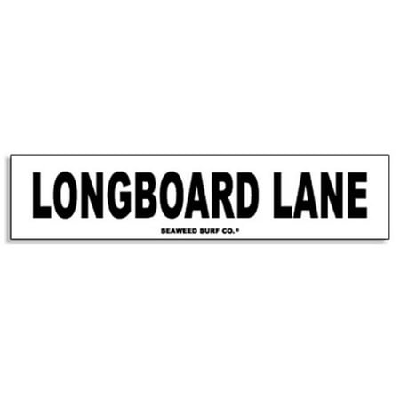 Paradise Surf Sign - Seaweed Surf Co AA56 4X18 Aluminum Sign Longboard Ln