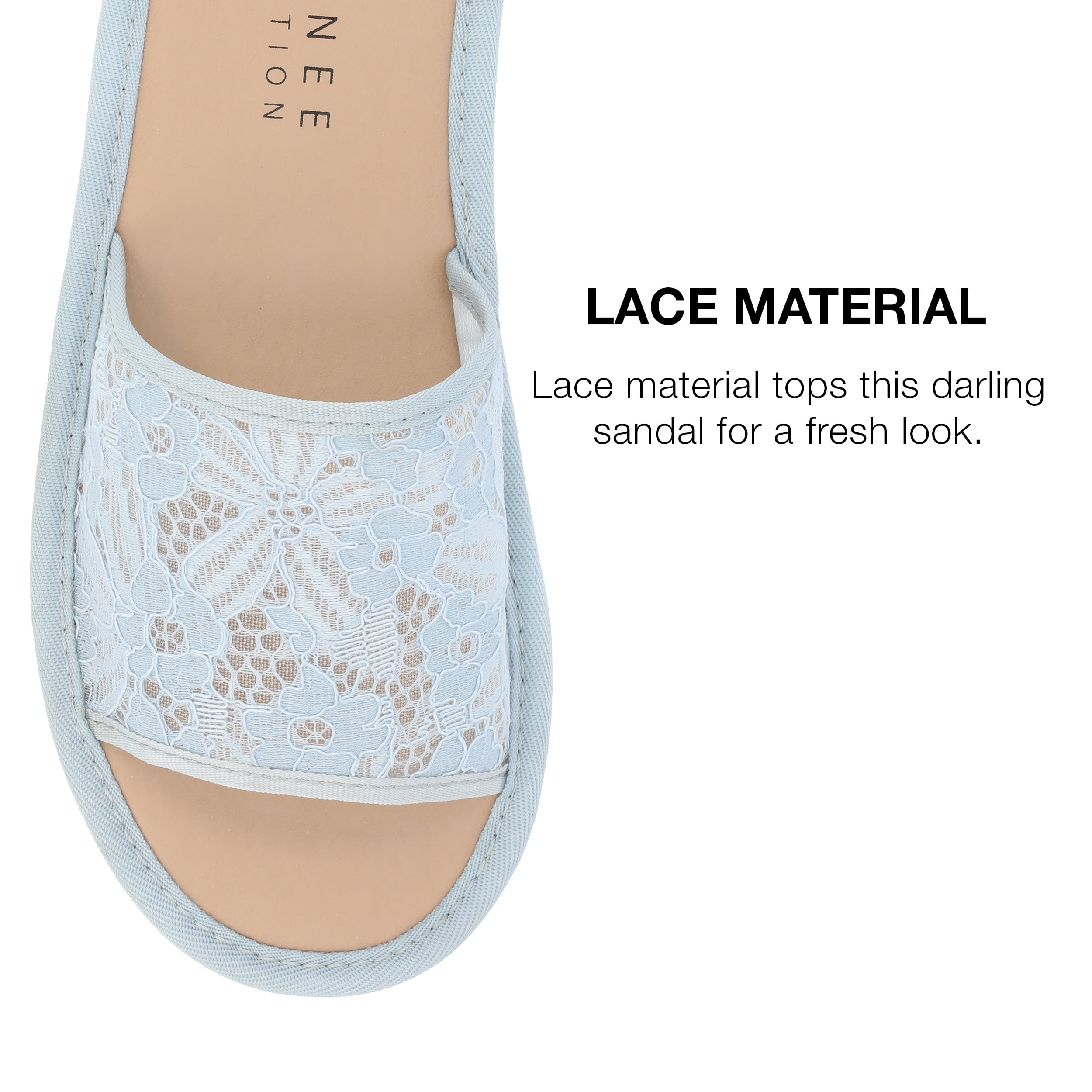 Journee Collection Womens Eniola Tru Comfort Foam Slide Flat Sandals