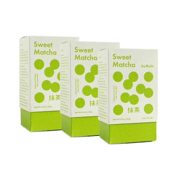 Rishi Sweet Matcha Green Tea Powder Mix 4.4 oz. Pack of 3