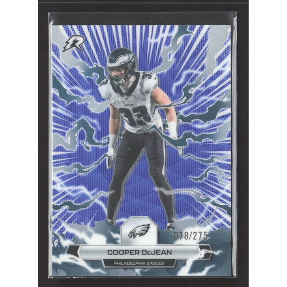 2026 Topps Ripple Blue 078/275 Cooper DeJean #82 Philadelphia Eagles Football Card Philadelphia Eagles NFL Football Trading Card
