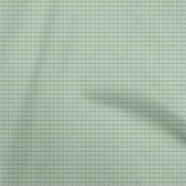 oneOone Cotton Poplin Twill Light Green Fabric Check Houndstooth Sewing Craft Projects Fabric Prints By Yard 56 Inch Wide