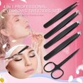 thumbnail image 3 of Eyebrow Tweezers Set 5PCS,Best Precision Stainless Steel Tweezers Clip With Curv, 3 of 4