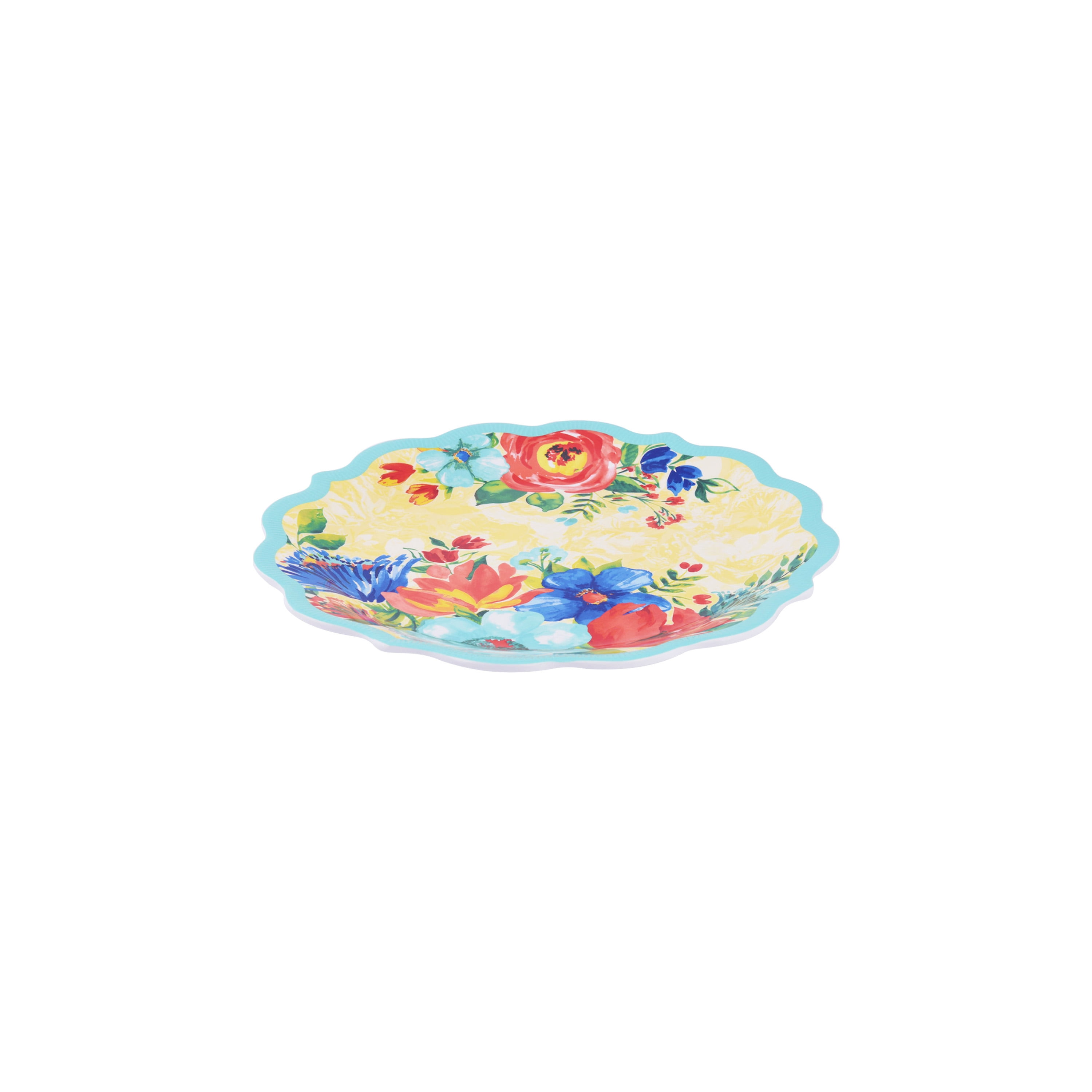 The Pioneer Woman Delaney Melamine Dinner Plate, Teal