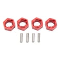 thumbnail image 2 of Moyeux de Roue Hexagonale 7mm Adaptateur de Roue RC en Alliage d'Aluminium Professionnel pour FM FCX24 1/24 Voiture RC Rouge, 2 of 11
