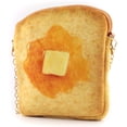 thumbnail image 2 of YOUI-GIFTS butter Toast Shoulder Bag,Cute Plush Food Crossbody Handbag for Women, 2 of 4