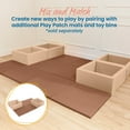 thumbnail image 5 of ECR4Kids SoftZone Play Patch Activity Mat Squares, Modular Playmat, Chocolate, 4-Pack, 5 of 9