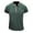 Green, variant on JWZUY Men's Casual Henley Shirt Solid Short Sleeve Retro Pleated Tee Top with Button Collar Lapel Cotton T-Shirt Dark Gray L