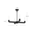 thumbnail image 2 of CH607225MB-Alora Lighting-Claire - 4 Light Chandelier-3.25 Inches Tall and 25 Inches Wide-Matte Black Finish, 2 of 7