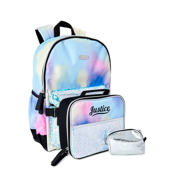 Justice Girls Backpack with Lunch Bag 3Piece Set