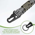 thumbnail image 3 of Uxcell Paracord Lanyard, Heavy Duty Keychain Necklace Lanyard Gray, 3 of 7