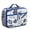Blue-18, variant on Insulated Lunch Tote With Botanical Palm Inspired Print, Lightweight Durable Lunch Box Bag, Perfect For Hawaiian, Leafy, And Jungle Leaves Lovers