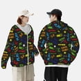 thumbnail image 4 of Fotbe Pixel Game Chaqueta con Protección Solar UPF 50+ para Hombre y Mujer, Camisa con Capucha y Bolsillos-X-Large, 4 of 7