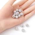 thumbnail image 3 of Pave Disco Ball Beads Polymer Clay Rhinestone Beads Round AB PP13(1.9~2mm) 6 Rows Rhinestone 10mm Hole: 1.5mm DIY, 3 of 5