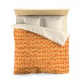 thumbnail image 1 of 70s Funda Nórdica, Ondulado Groovy Retro Flores Naranja Ropa de cama Queen King, 1 of 7
