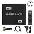 thumbnail image 1 of 4K HD Media Player Mini Streaming Media Player with Remote Control and LED Indicator 100‑240V, 1 of 5