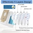 thumbnail image 2 of 12 Pcs Disposable Dust Bag For Ecovacs Deebot Ozmo T8 T8 Aivi T8 Plus, 2 of 5