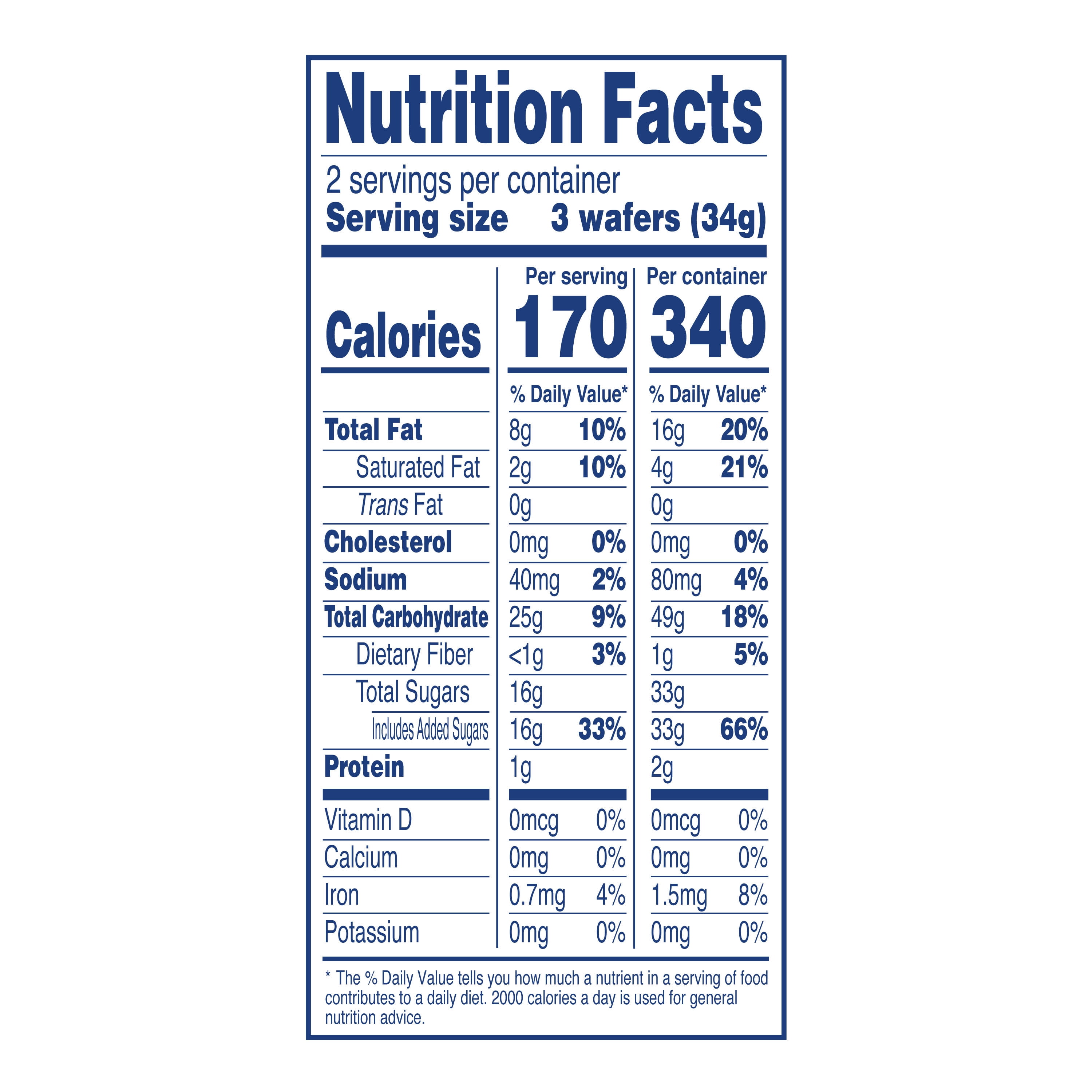 Voortman Chocolate Wafer 2.4 oz.