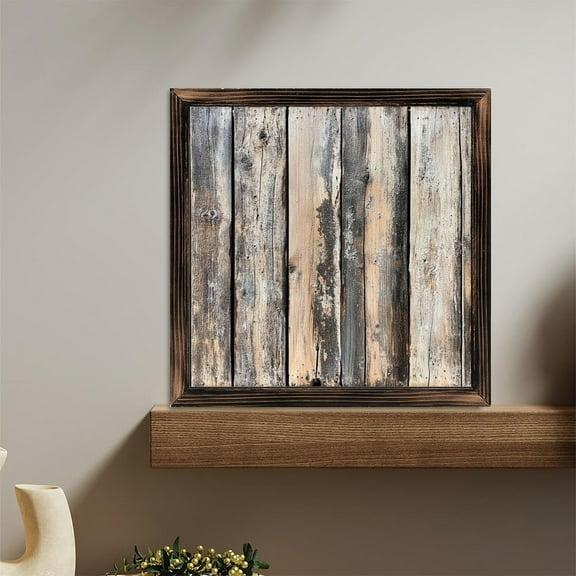 Rustic Wooden Planks Backdrop Wooden Sign Wall Plaque - Vintage Art Decoration, Wall Decoration - Ideal Gift For Home Decoration, Living Room, Bathroom, Bedroom, Garden, Dining, Bar, Cafe, Festival