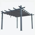 thumbnail image 2 of Garvee 10'x13' Aluminum Pergola with Retractable Canopy Outdoor Patio Shade Cover, 2 of 8