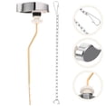 thumbnail image 3 of Shisuyan Toilet Lever Handles Side Mounted For Plumbers Bathroom Installation 1Pcs 9.8X3.1X1.4In, 3 of 9