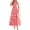 Floral Orange Pink Red, variant on PRETTYGARDEN Tulle Floral Dress Women Summer Wedding Guest Spring Short Sleeve Maxi Smocked Flowy Beach Party Dresses