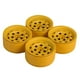 thumbnail image 3 of de rueda de 1,9 pulgadas, de 4 piezas de aluminio CNC resistente para 1:10 RC Crawler -4 Axial SCX10 D90 D110 Amarillo CUTICAT Llantas de rueda de coche RC, 3 of 8