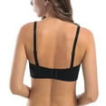 thumbnail image 5 of MELENECA Strapless Bra Minimizer with Underwire for Women Black 30C, 5 of 5