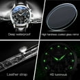 thumbnail image 5 of OLEVS Watches for Men Luxury Classic Business Sports Mens Watches with Chronograph Waterproof Luminous Analog Quartz Mens Leather Watch Reloj Para Hombre, Gifts for Men, Male Wristwatch, 5 of 8
