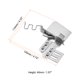 thumbnail image 2 of 2uds 7/8" Entrada 7/16" Salida Coser Máquina Bies Carpeta Recto Ángulo Doble Plegado Bies Cinta Carpeta Recto Ángulo Borde Cilindro para Costura Suministros Reemplazo Unique Bargains accesorios para maquinas de coser, 2 of 4
