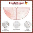 thumbnail image 4 of Daiia Pink Marble Drawing Merry Christmas Tree Skirt , Xmas Large Lace-up Tree Skirt, Santa Snowflakes Rustic Home Decorations New Year Party Farmhouse Decor-36", 4 of 7
