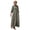 Army Green, variant on Women's Cotton Linen Shirt Dress Casual Rolled-Up Sleeve Button Dowm Maxi Dress Summer Loose Tunic Shift Dress Army Green