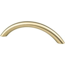 Berenson BE7918 20CZ 96 mm Center to Center Contemporary Advantage Three Arch Cabinet Pull, Champagne