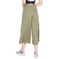 thumbnail image 2 of Rachel Roy Womens Wide Leg Casual Cargo Pants, Green, 0, 2 of 2