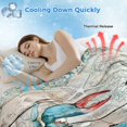 thumbnail image 3 of Teal Crab Coastal Cooling Blanket,Lightweight Breathable Summer Throw Blanket with Double Sided Cold Effect,Summer Beach Nautical Starfish Retro Picnic Blankets Bed Sheet for Hot Sleepers 60"x80", 3 of 8