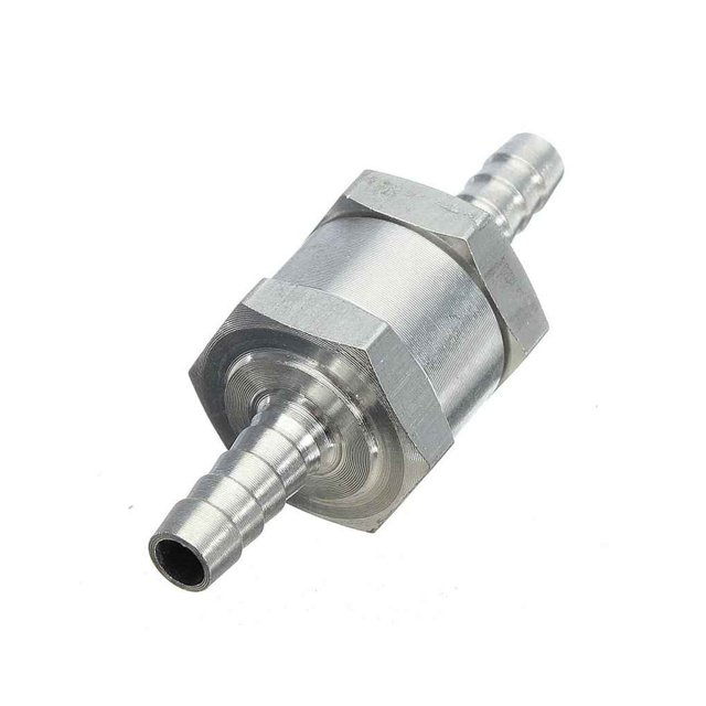 Riwesomey Válvula de retención de combustible unidireccional para automóvil de aleación de aluminio, 5 uds., 6mm/8mm/10mm/12mm, válvula sin retorno de Vehículos, repuestos y accesorios Mis 6mm