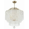 thumbnail image 3 of Crystorama Lighting - Gabrielle - 6 Light Chandelier-Antique Gold Finish, 3 of 7