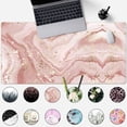 thumbnail image 2 of Rose Gold Pink Desk Mat Cute Gaming Mouse Pad Accessories Decor for Office Decor Mouse Pad Large Kawaii Desk Pad for Women, Stitched Edges Non-Slip Computer Mat Full Desk Mousepad 31.5x15.7 in, 2 of 6
