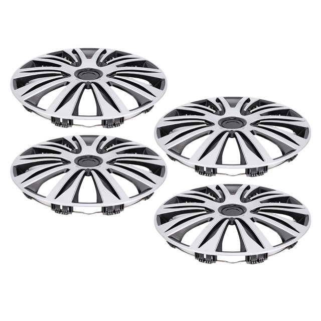 Hubcap Wheel Covers 16 Inch, Universal Hub Caps, R16 Wheel Rim Covers, Snap On Hubcaps for Most Cars Truck SUV, Rim Protectors Set of 4