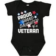 thumbnail image 3 of Inktastic Proud Granddaughter of a Veteran Veterans Day Girls Baby Bodysuit, 3 of 5