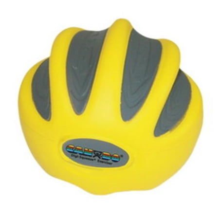 Fabrication Enterprises 10-1990 Cando Digi-Squeeze Hand & Finger Exerciser, X-Light, Yellow - Large