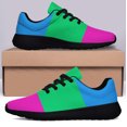 thumbnail image 3 of Polysexual Flag Shoes Mens Womens Running Sneakers Mesh Breathable Jogging Walking Shoes Black Size 3.5, 3 of 7