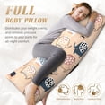 thumbnail image 5 of KLL Ultra Soft Microfiber Body Pillow Cover/Pillowcases 20"x54" with Hidden Zipper Closure-Cute Ink Drawn Elephants, 5 of 8